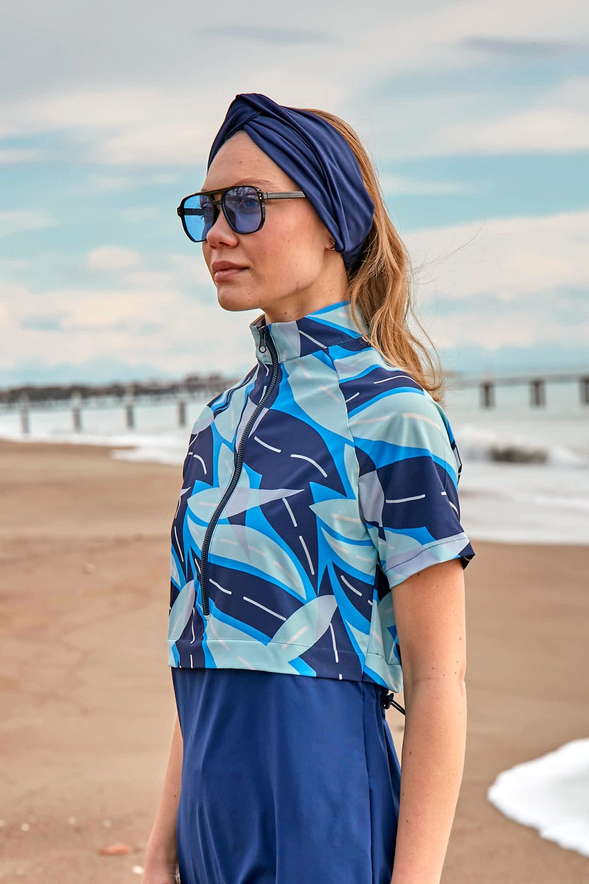 Lacivert Yüzme Bandanası BN2401