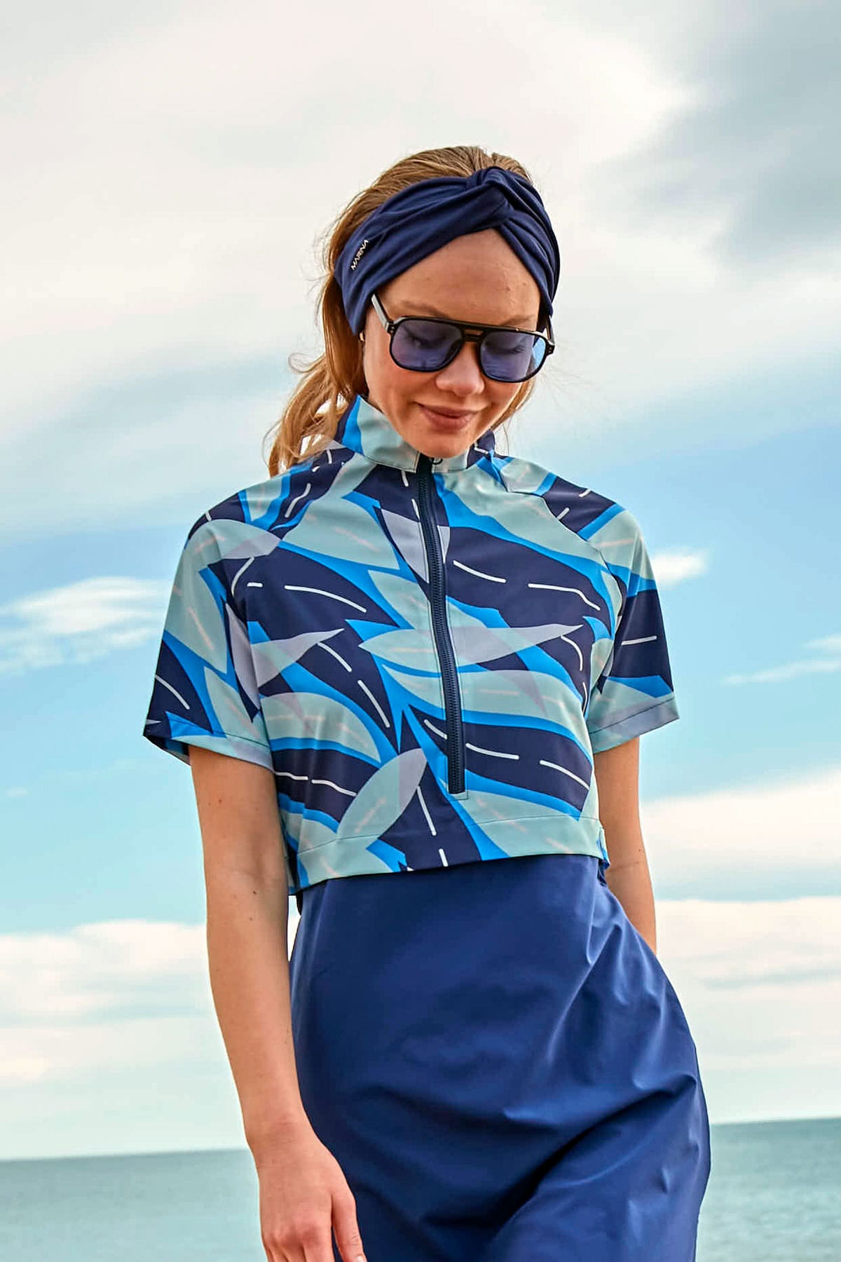 Lacivert Yüzme Bandanası BN2401 Ürün ikincil görseli