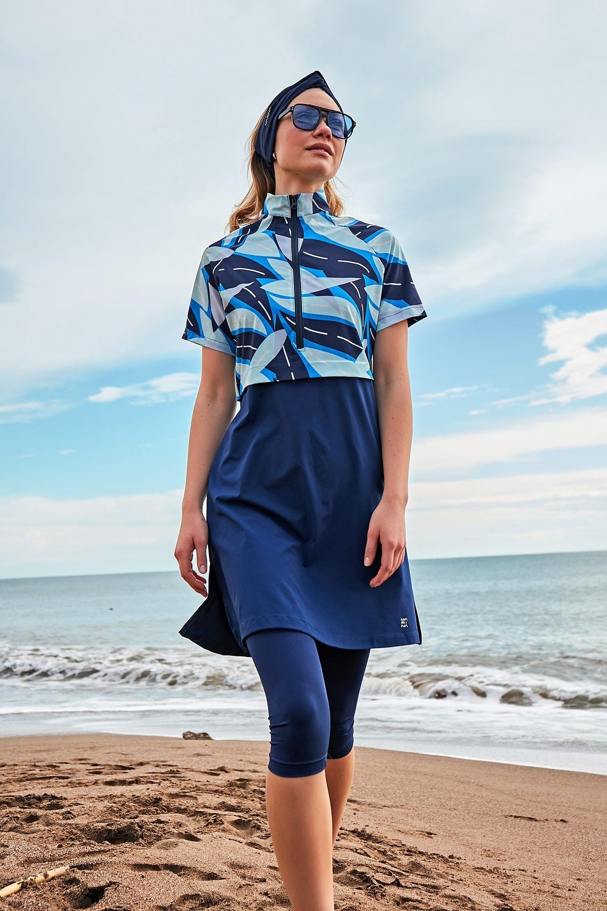 Paraşüt Taytlı Yarı Kapalı Mayo M2446 Ürün ana görseli