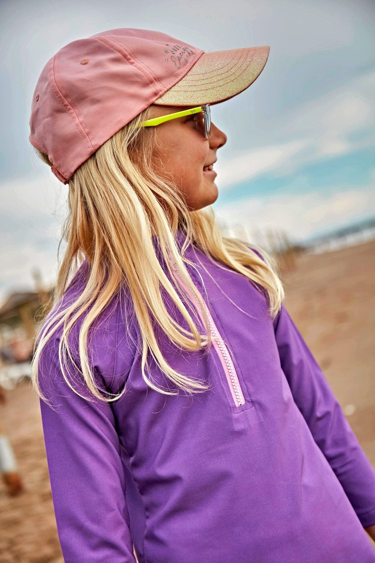 Paraşüt Mor Kız Çocuk Mayo K2408