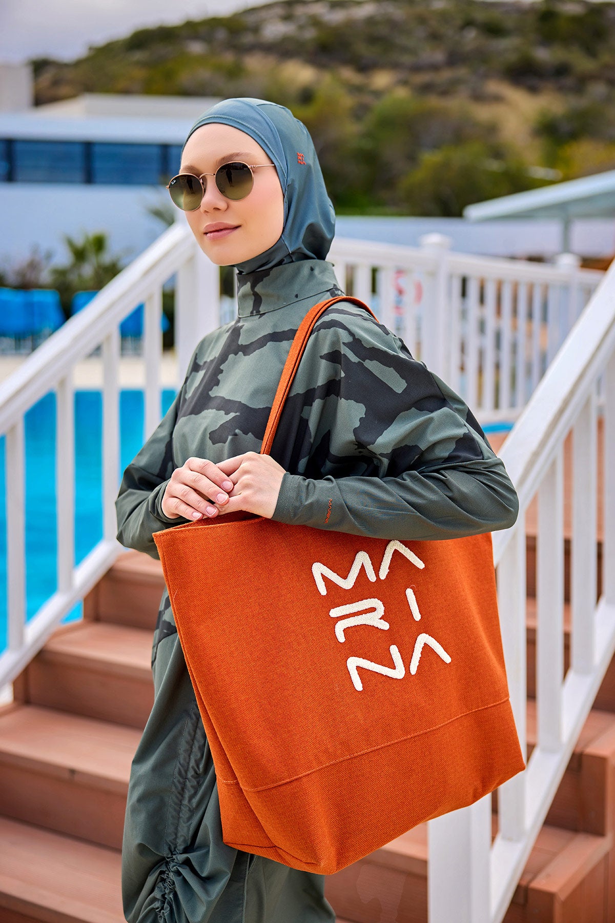 Turuncu Çanta Nakışlı CA2501-5