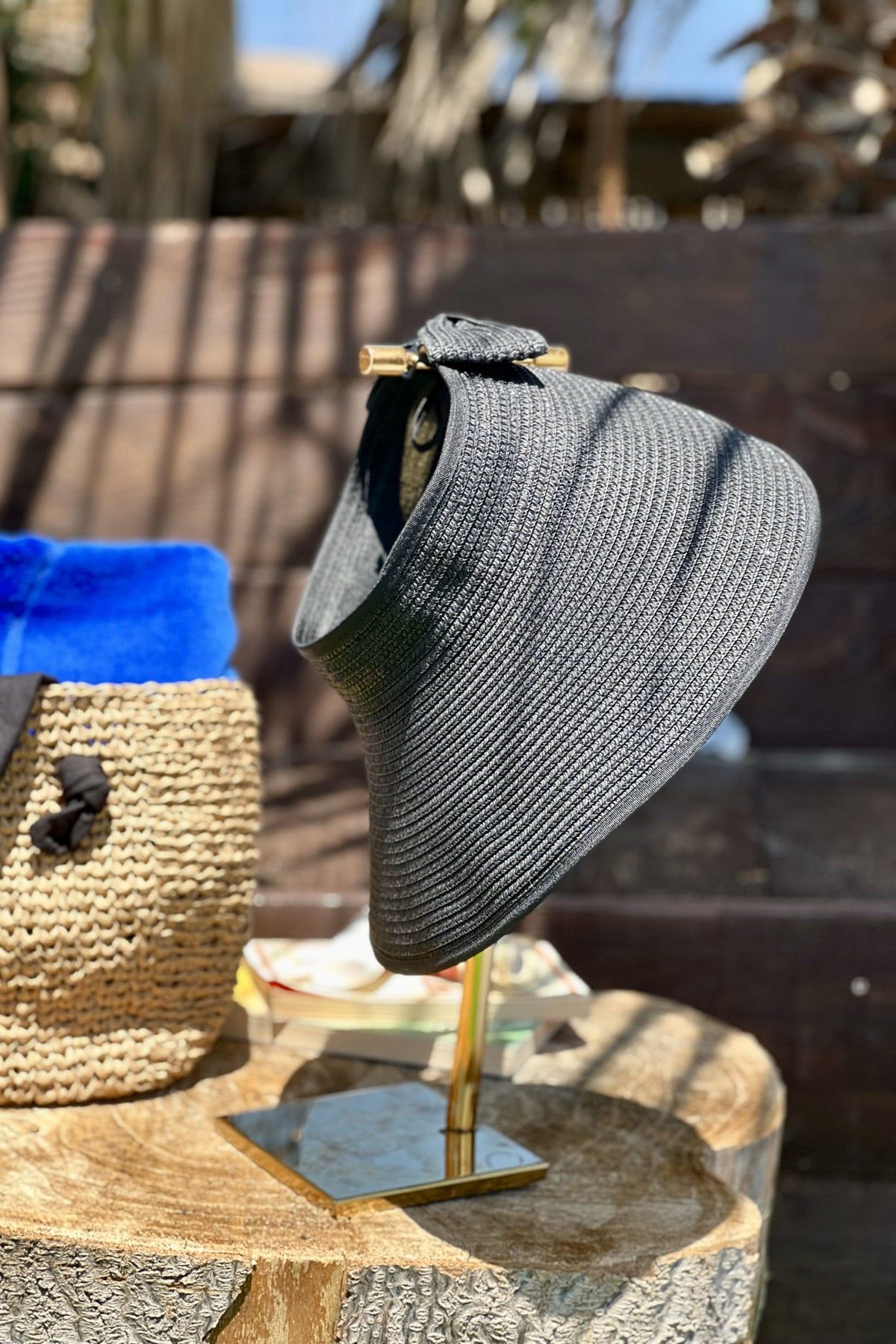 Siyah Hasır Vizör Şapka 14624 Ürün ana görseli