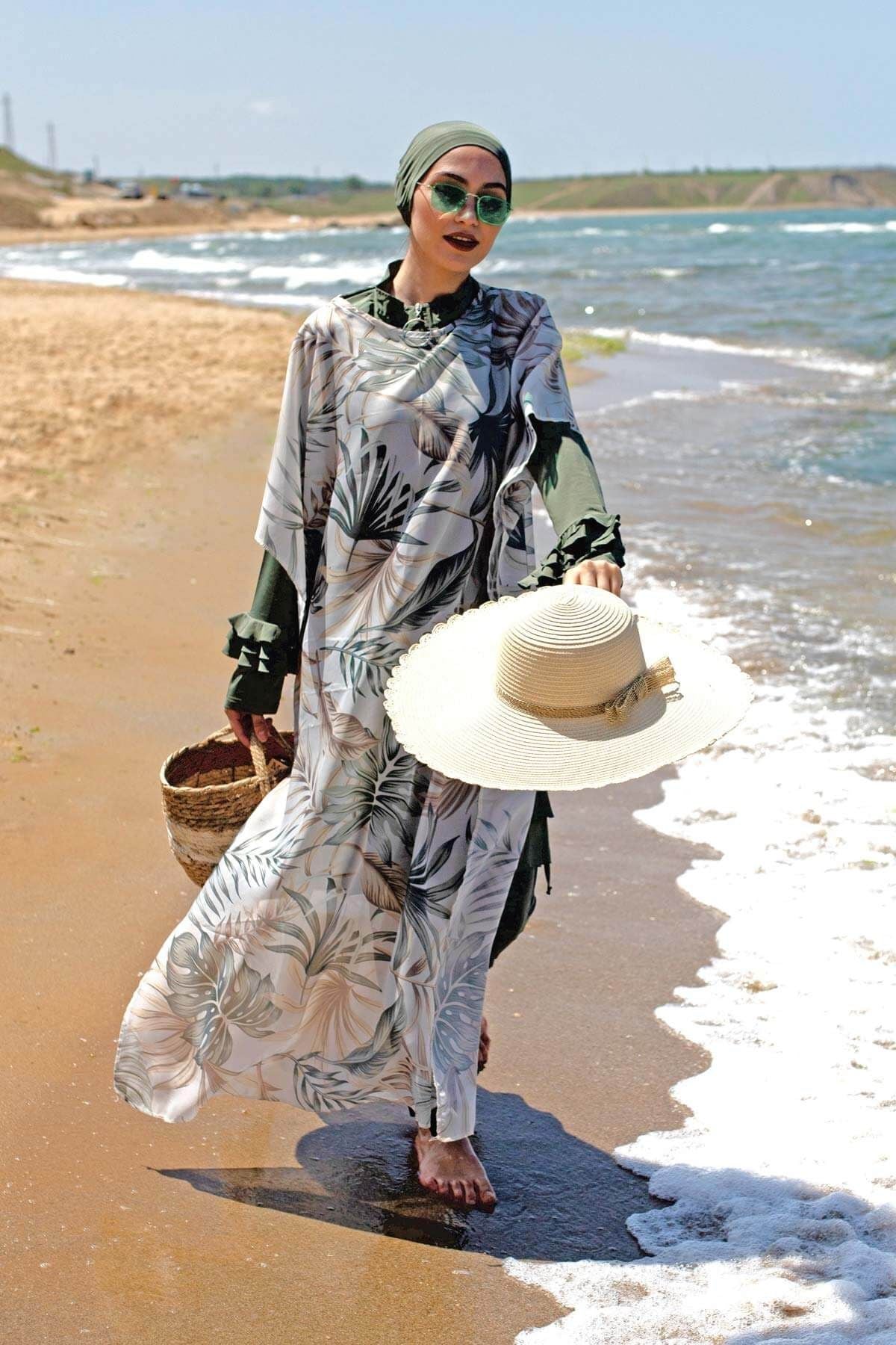 Marina Kadın Desen Detaylı Tesettür Pareo P2101 Ürün ikincil görseli