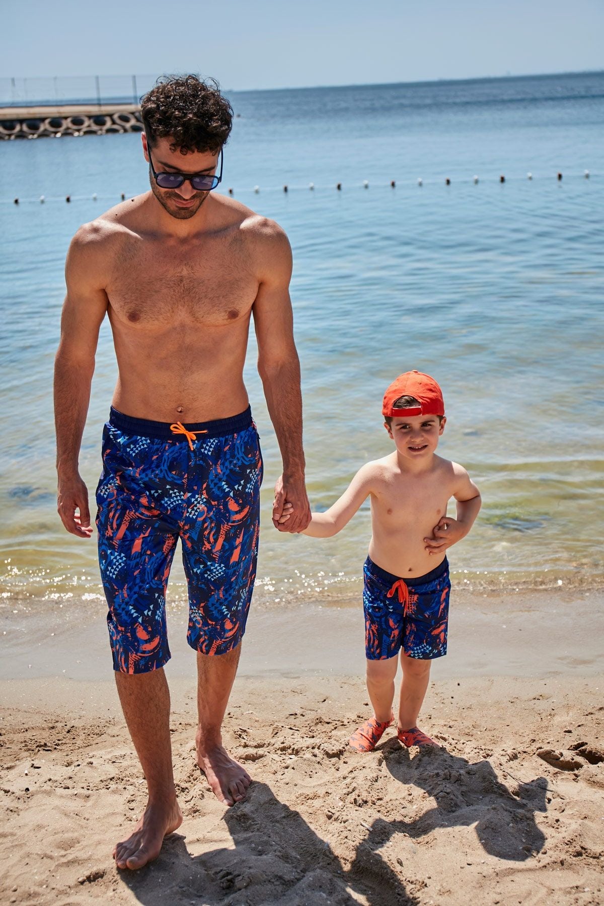 Lacivert Desenli Erkek Şort S2360