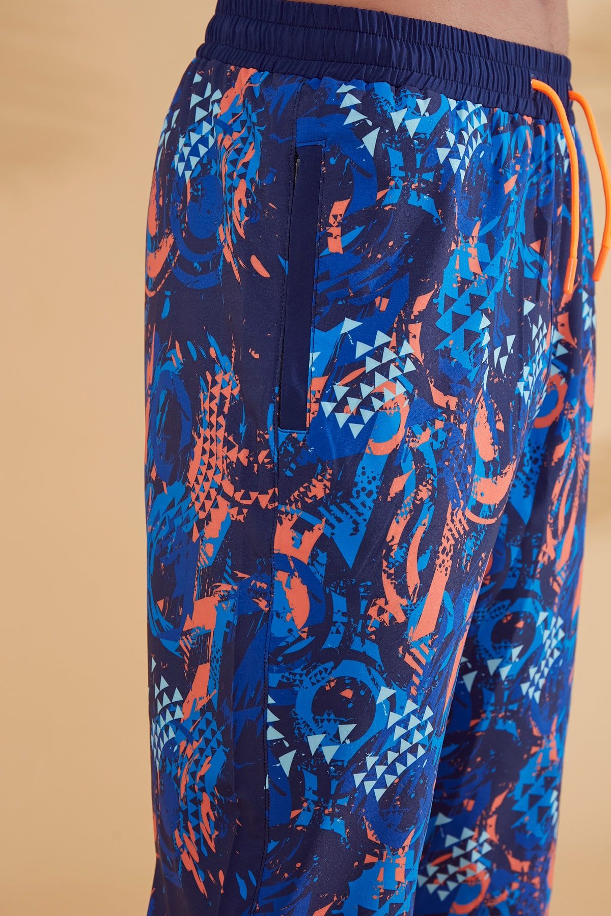 Lacivert Desenli Erkek Şort S2360