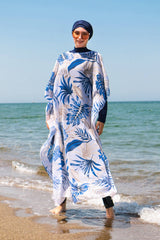 Yaprak Desenli Kaftan Kimono Pareo P2103