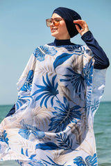 Yaprak Desenli Kaftan Kimono Pareo P2103