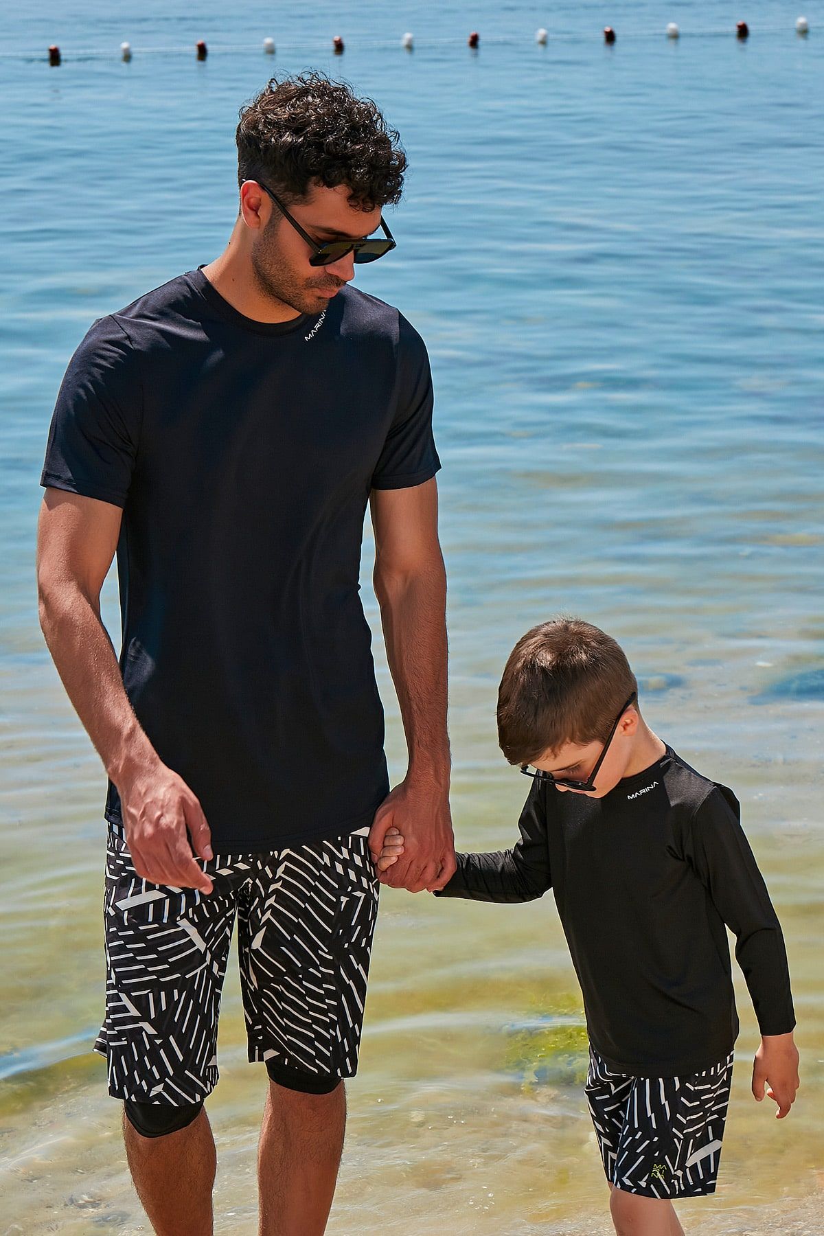 Siyah Erkek Yüzme Tişört T2341 Ürün ana görseli