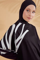 Siyah Tam Kapalı Tesettür Mayo M2308