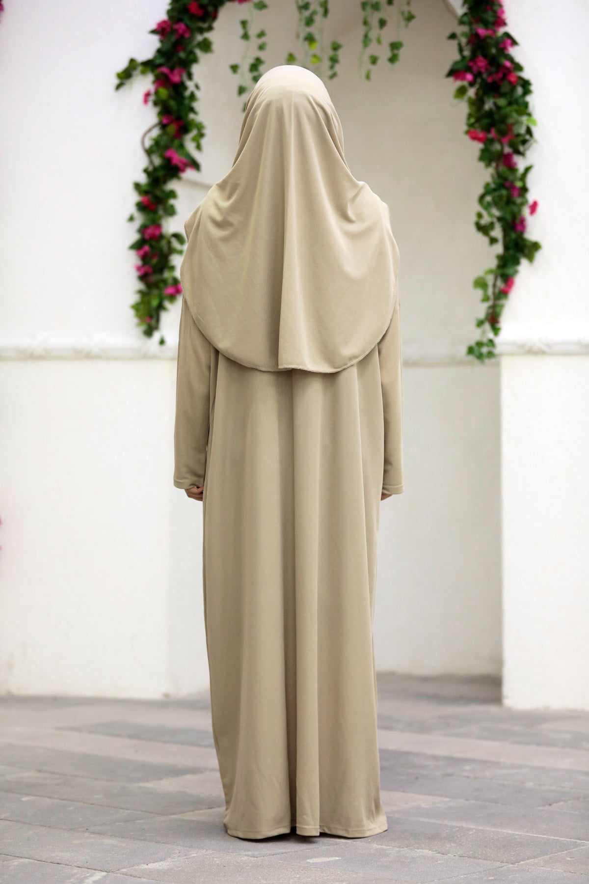 Tek Parça Namaz Elbisesi N2301 Vizon