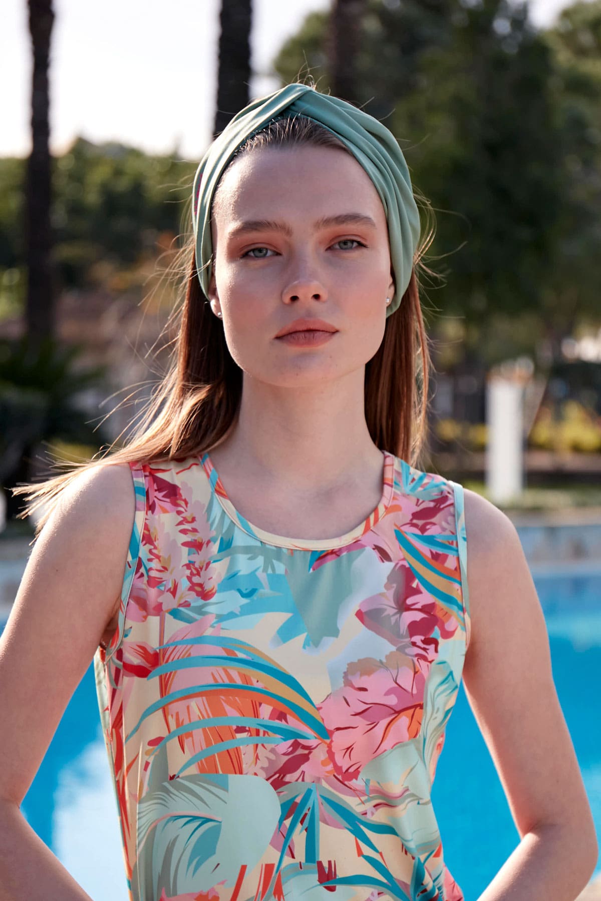 Yeşil Yüzme Bandanası BN2405