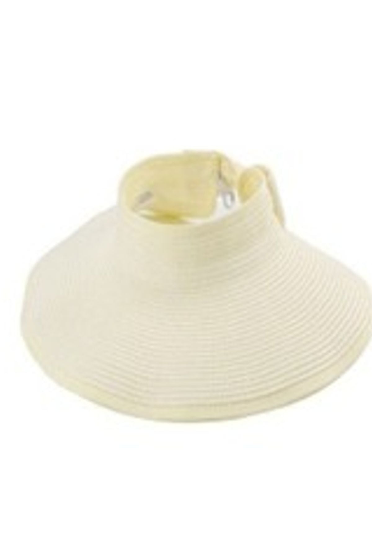 Ekru Hasır Vizör Şapka 14624 Ürün ikincil görseli