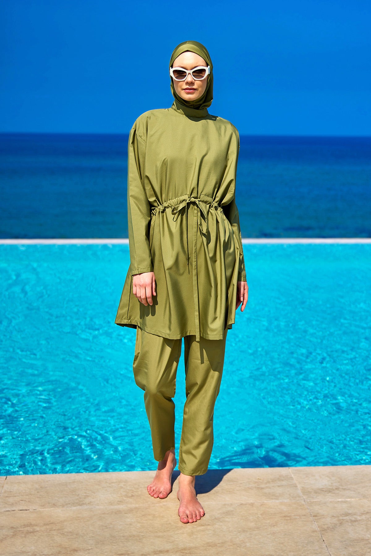 Andalus Tesettür Mayo A2502-5 Yeşil Ürün ikincil görseli