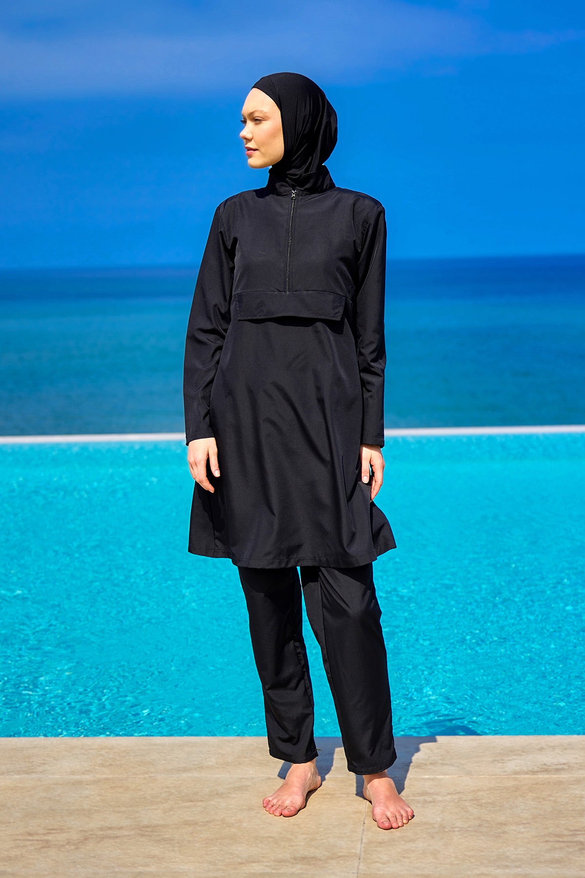 Andalus Tam Kapalı Tesettür Mayo - A2503-1 Ürün ikincil görseli