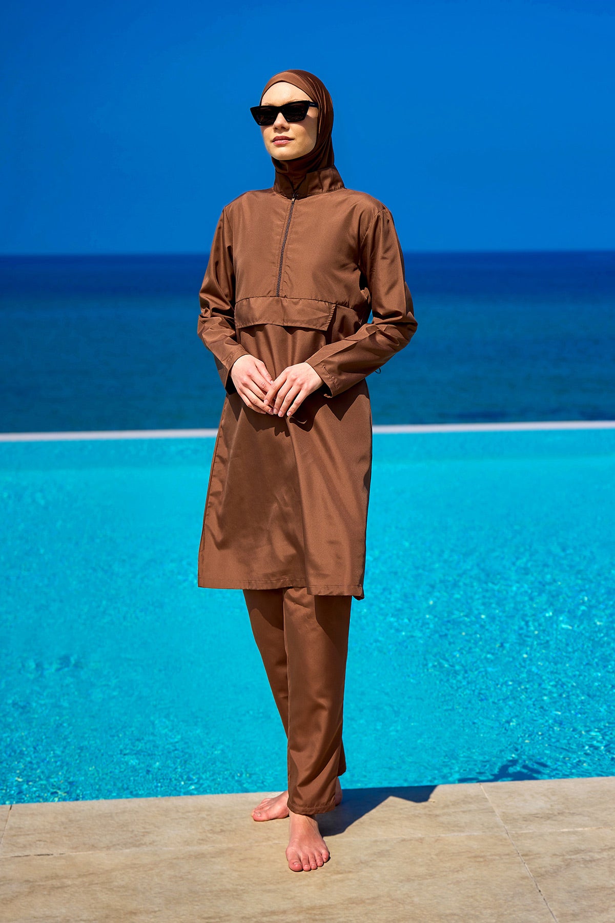 Andalus Tesettür Mayo A2503-3 Kahve Ürün ana görseli