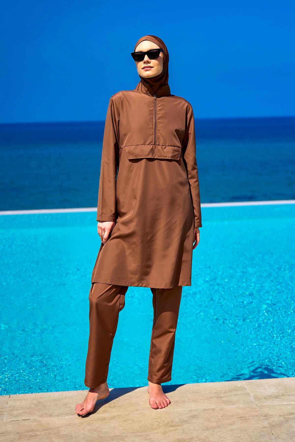 Andalus Tesettür Mayo A2503-3 Kahve