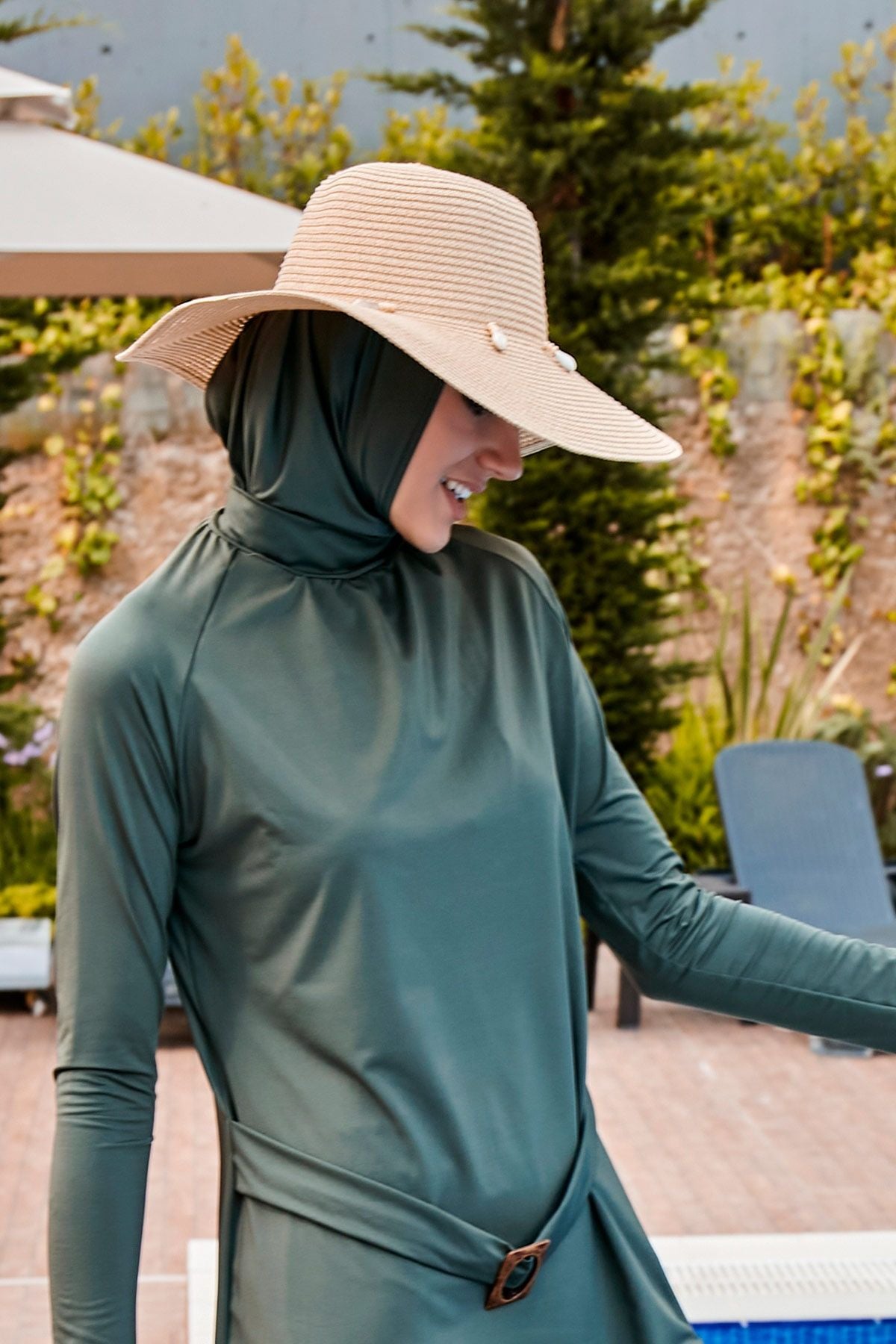 Deniz Kabuğu Açık Bej Geniş Hasır Şapka 142321 Ürün ikincil görseli