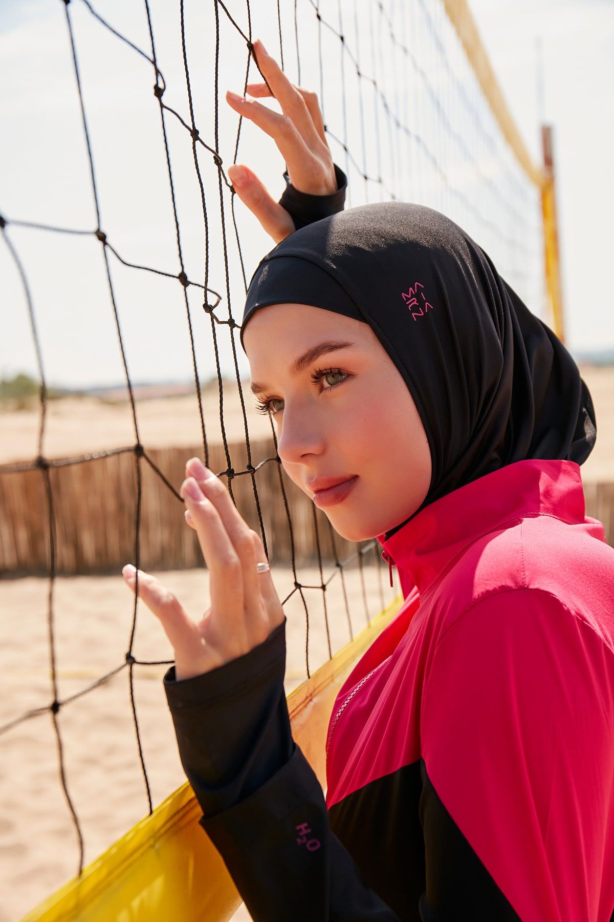 H2O Yüzücü Serisi Siyah Tesettür Mayo M2316-1 Ürün ikincil görseli