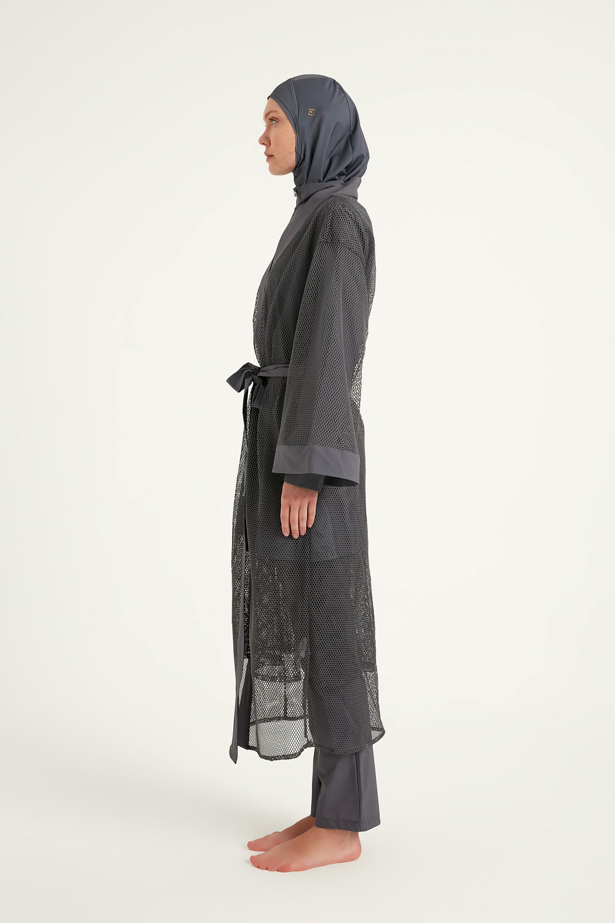 Marina Füme Tül Kimono - P2501-5