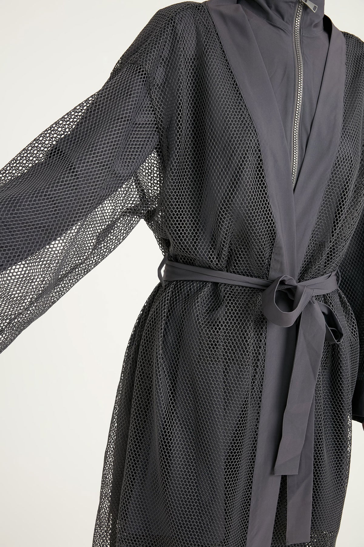 Marina Füme Tül Kimono - P2501-5