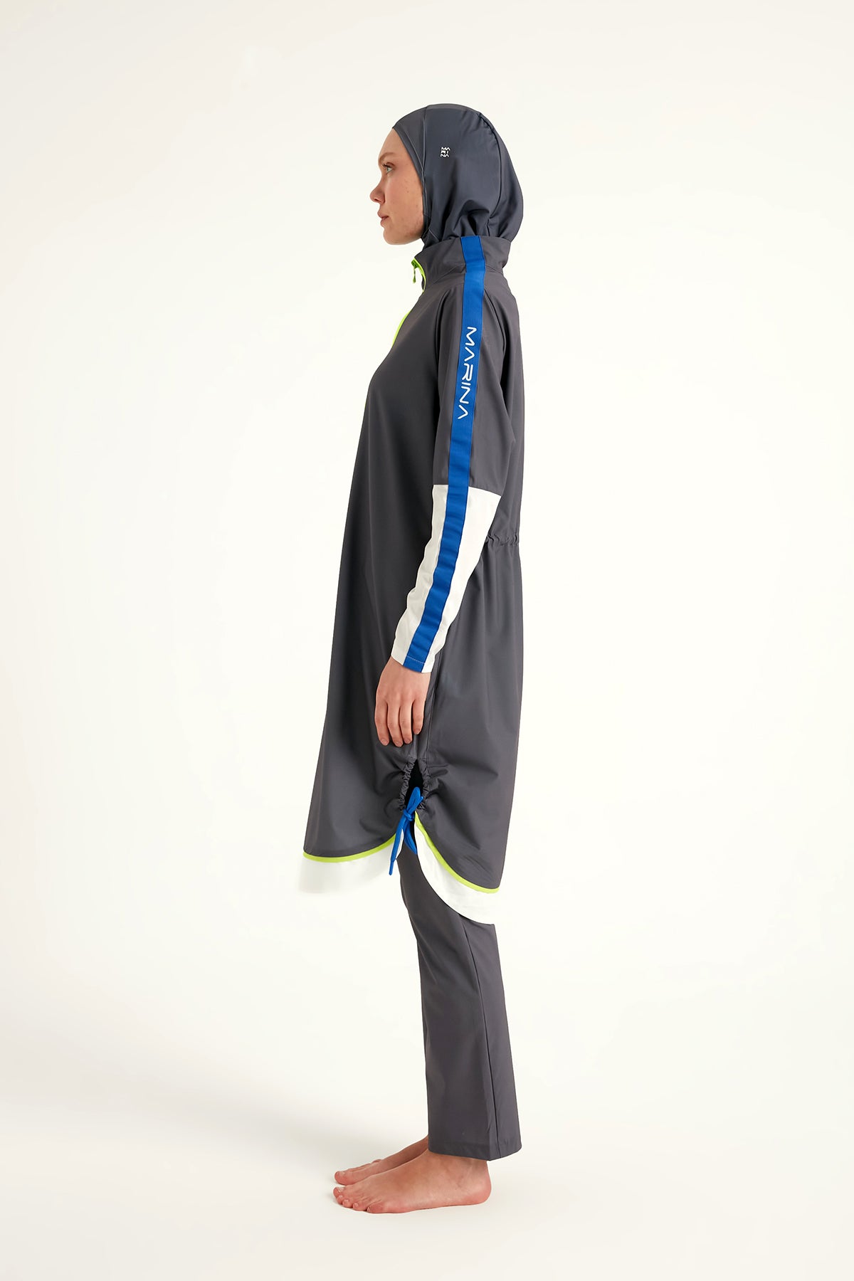 Marina Füme Tam Kapalı Tesettür Mayo - M2514