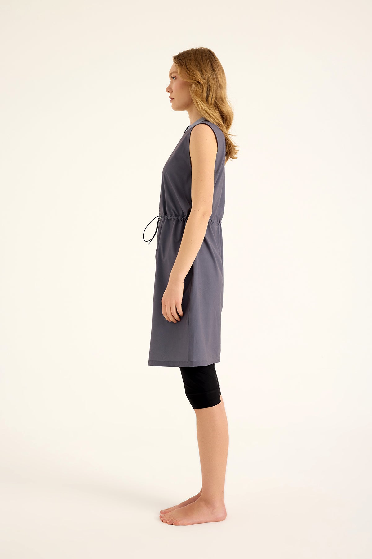 Marina Füme Yarı Kapalı Tesettür Mayo - H2509