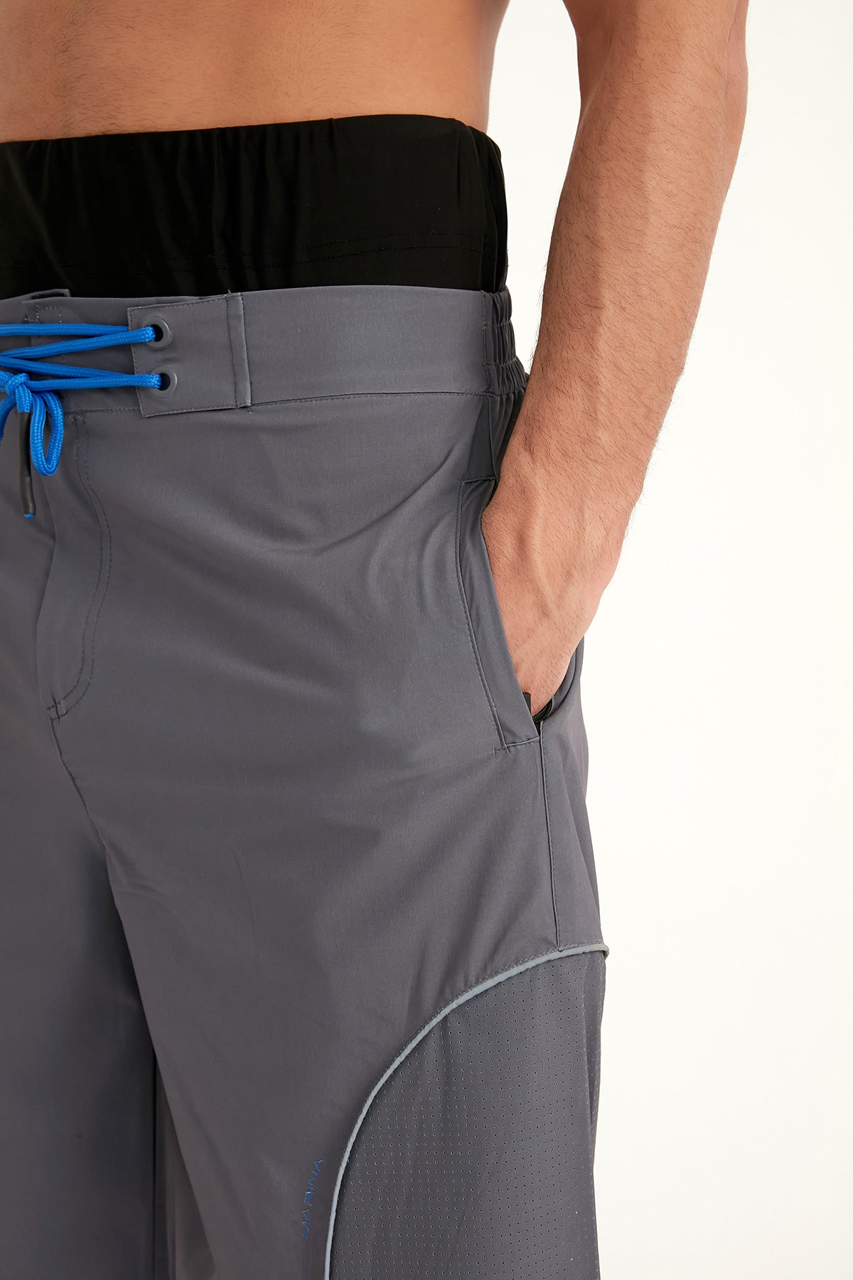 Marina Füme Erkek Tesettür Yüzme Şortu - S2501-1