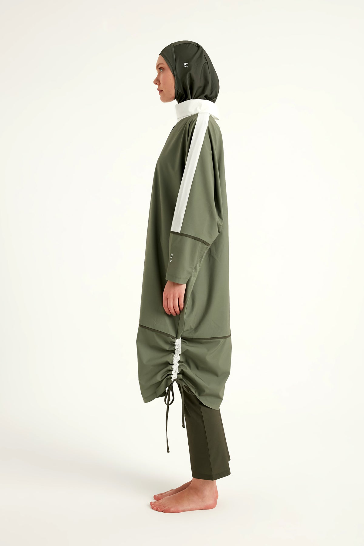 Marina Haki Tam Kapalı Tesettür Mayo – M2521-1