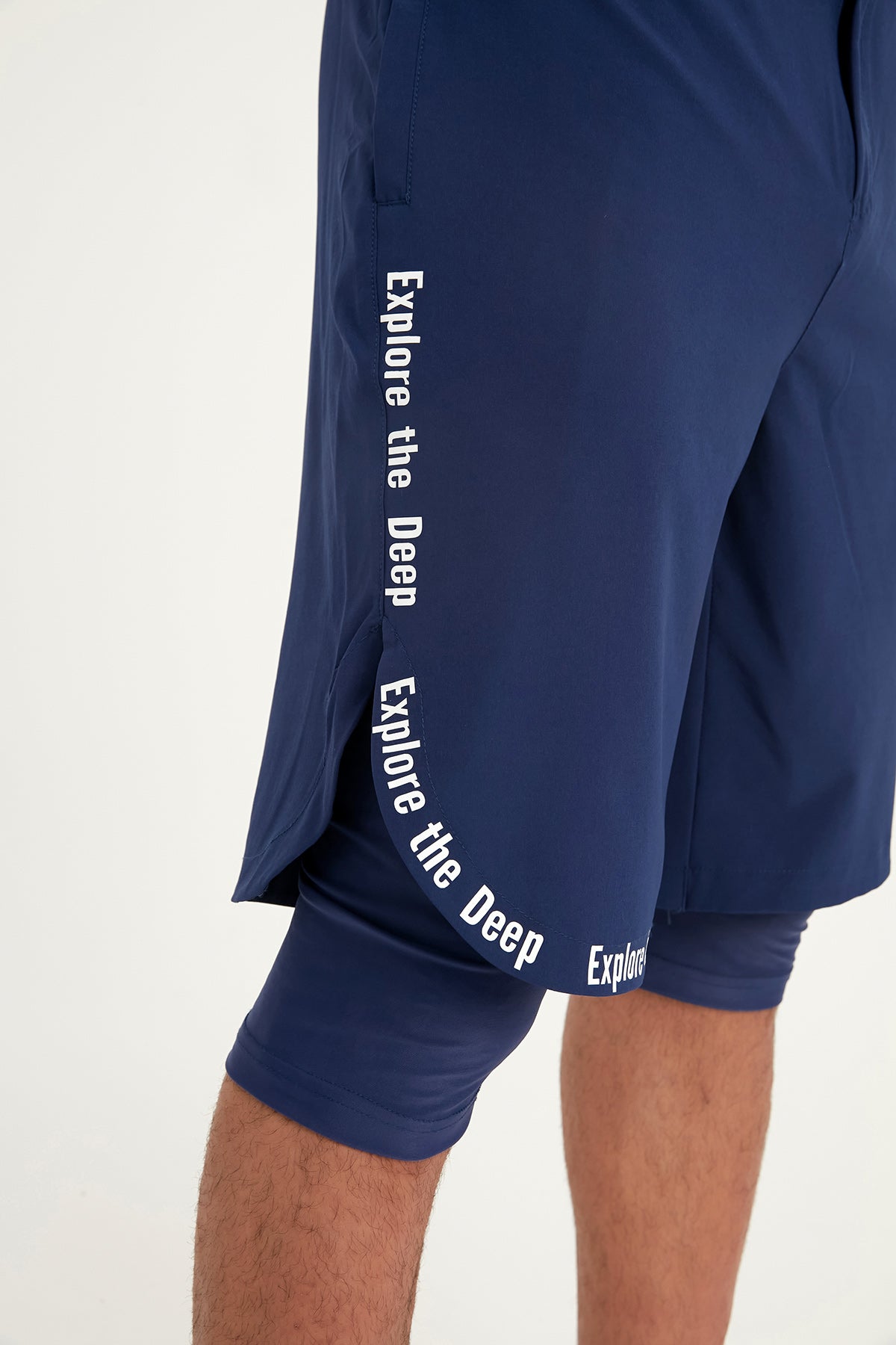 Marina Lacivert Erkek Tesettür Yüzme Şortu - S2504-2