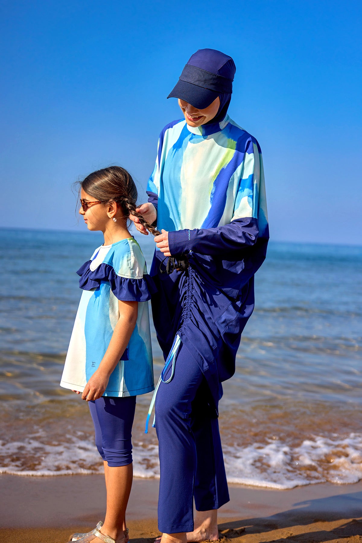 Marina UPF50+ Korumalı Kız Çocuk Mayo – C2501