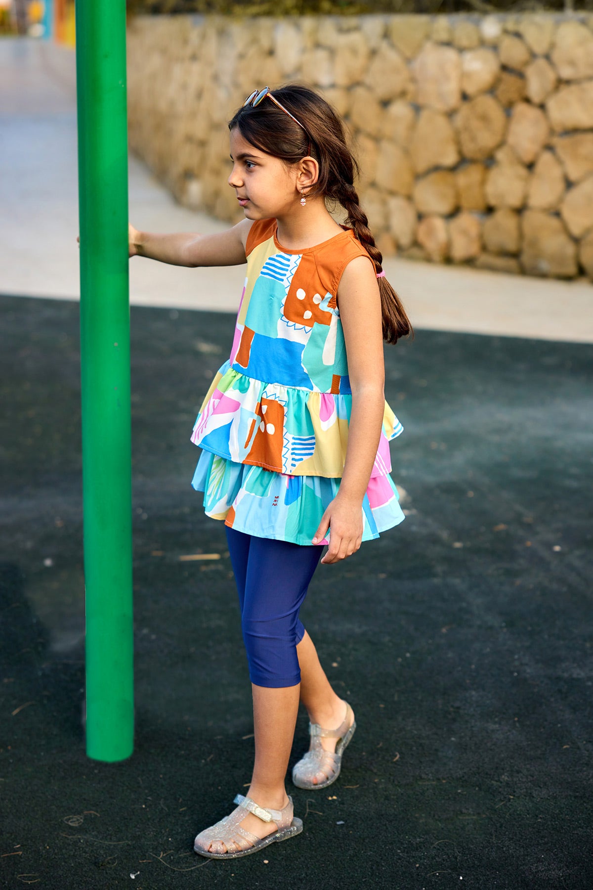 Marina UPF50+ Korumalı Kız Çocuk Mayo - C2505