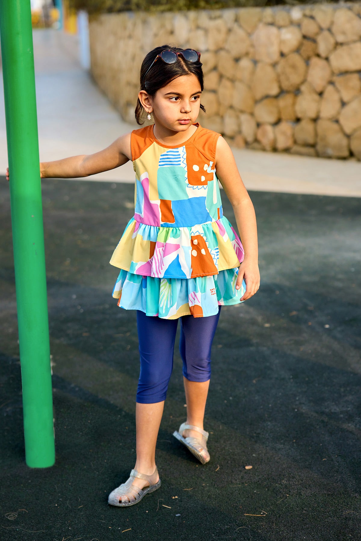 Marina UPF50+ Korumalı Kız Çocuk Mayo - C2505