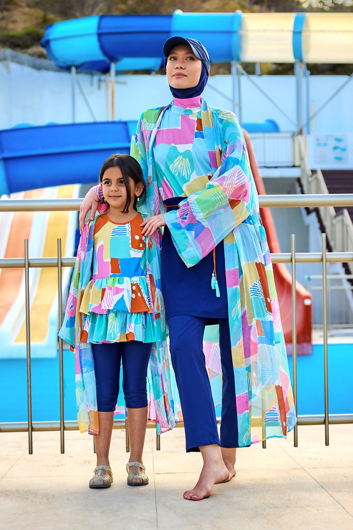 Marina UPF50+ Korumalı Kız Çocuk Mayo - C2505