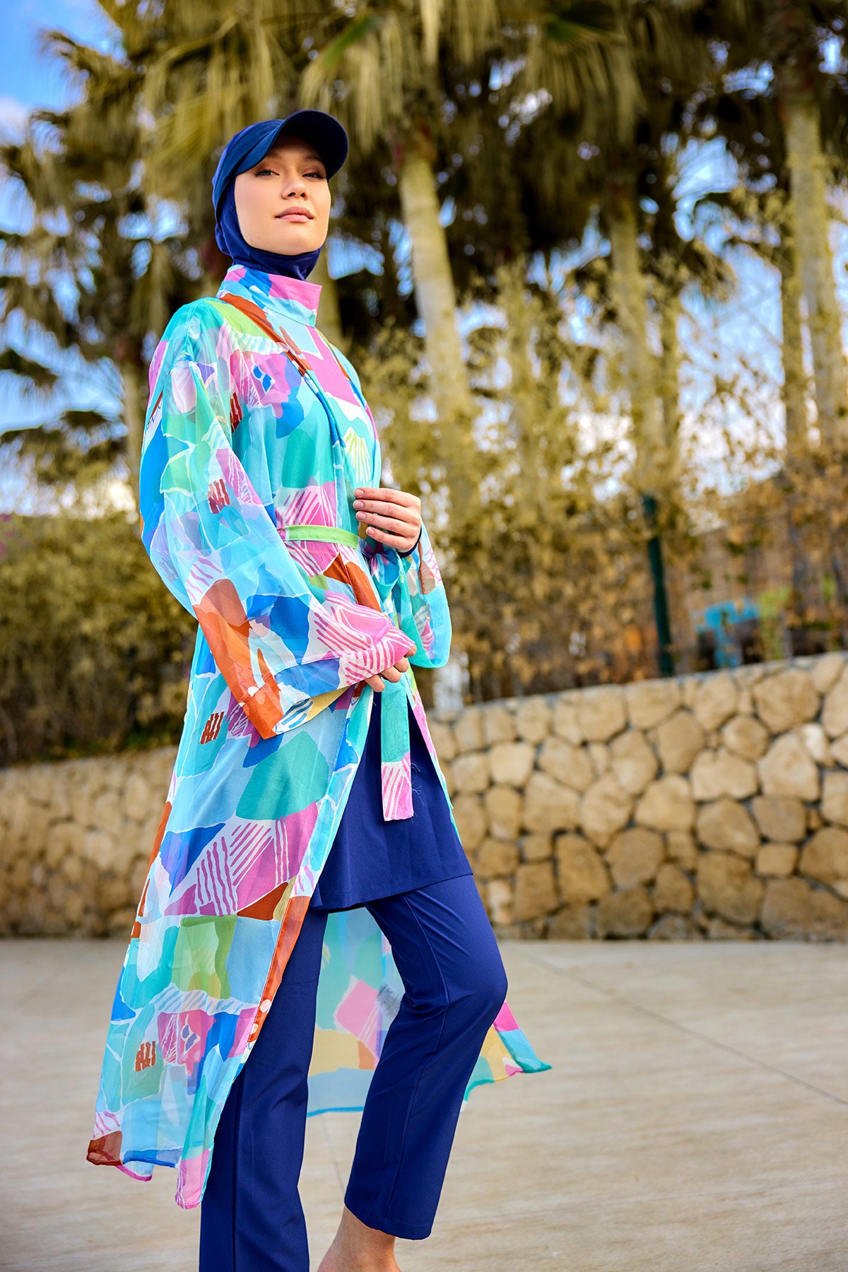 Marina Renkli Pareo Kimono – P2506