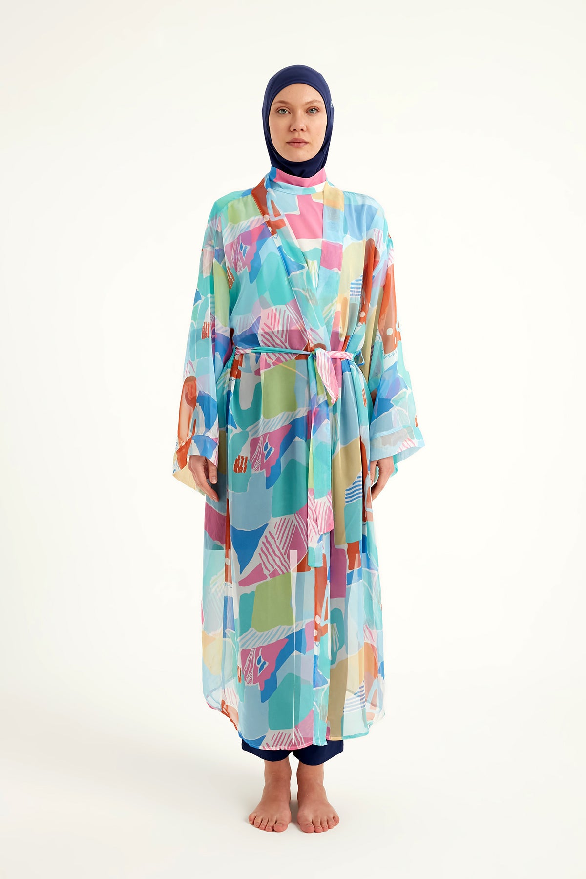 Marina Renkli Pareo Kimono – P2506