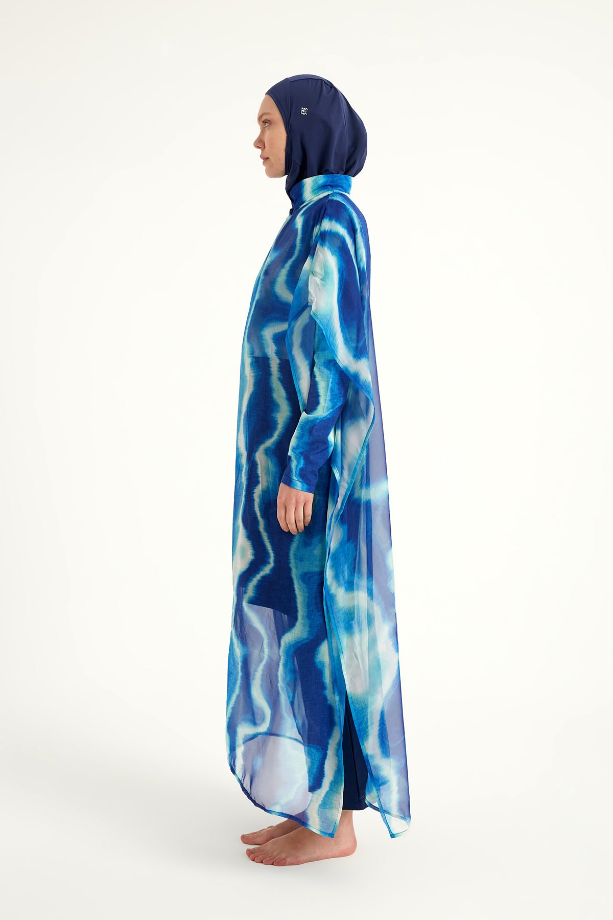 Marina Renkli Desenli İpeksi Pareo – P2513-2