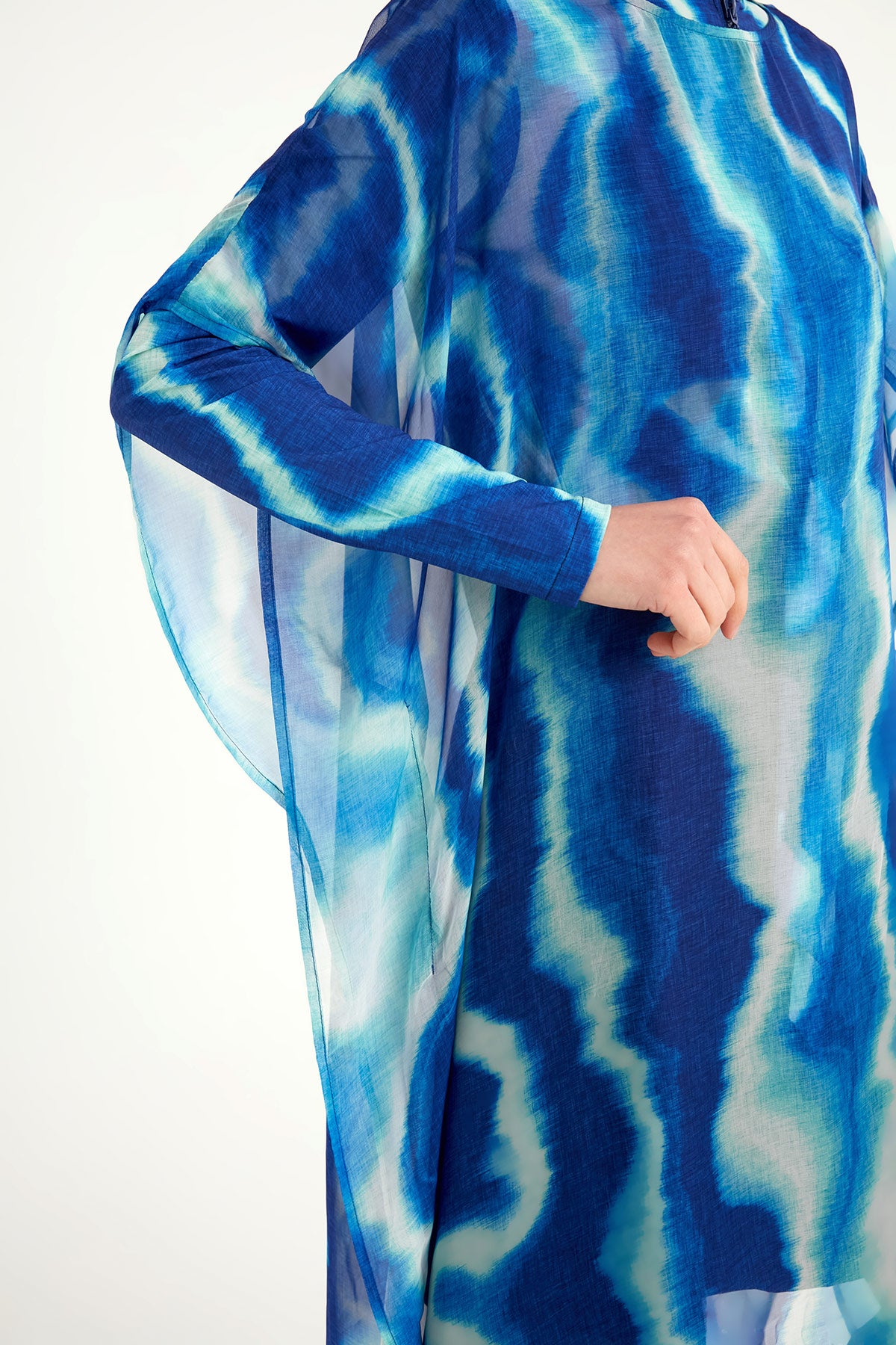 Marina Renkli Desenli İpeksi Pareo – P2513-2