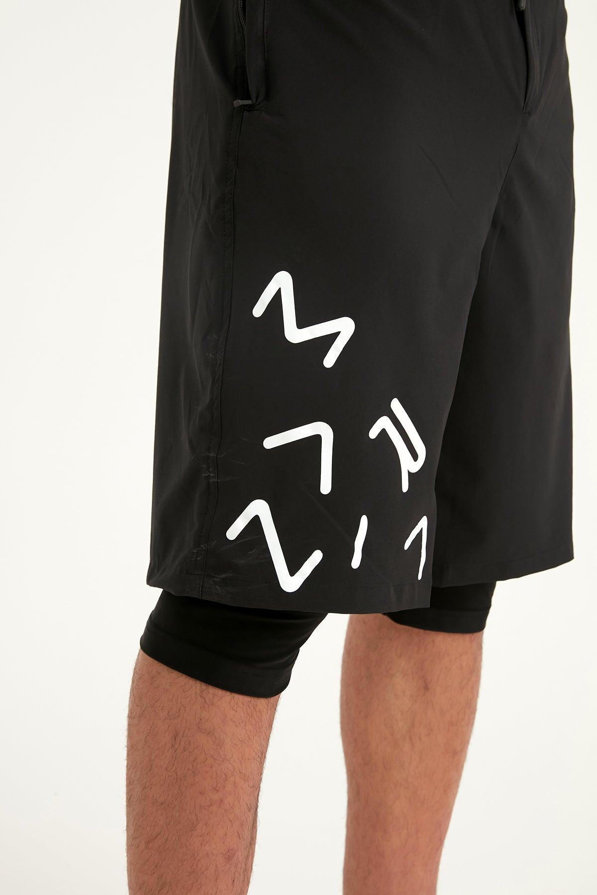 Marina Siyah Erkek Tesettür Yüzme Şortu - S2503-1