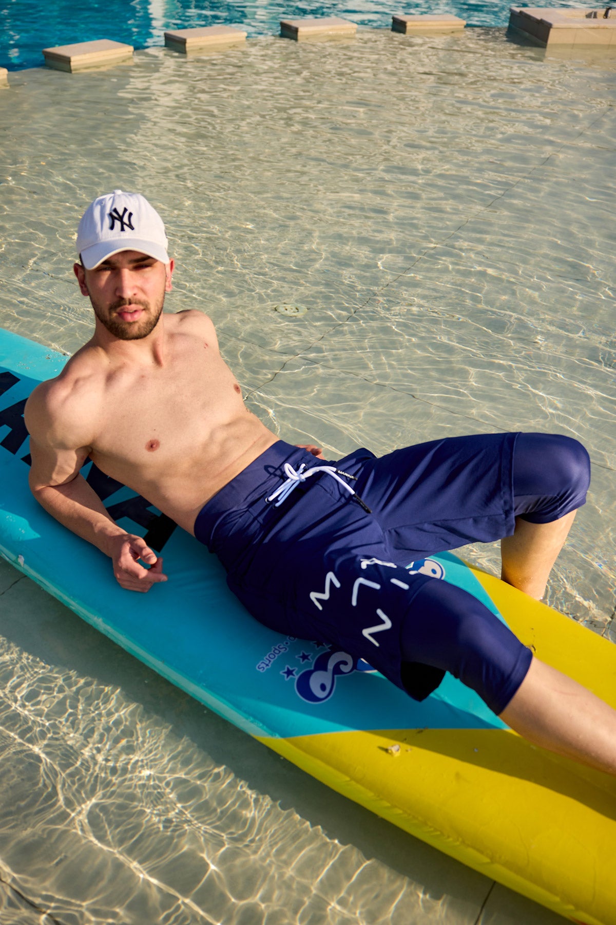 Marina Lacivert Erkek Tesettür Yüzme Şortu - S2503-2 Ürün ikincil görseli