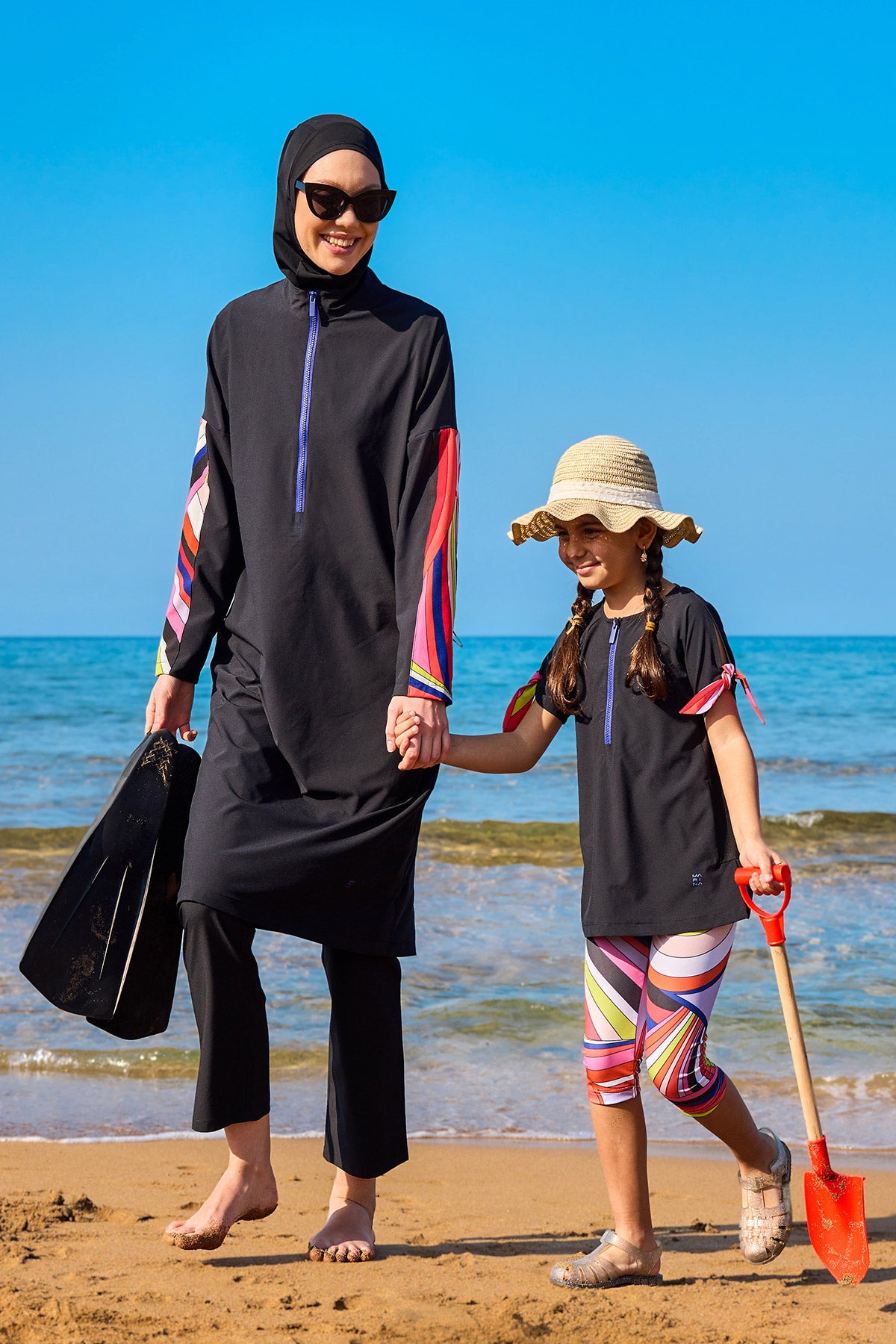 Marina UPF50+ Korumalı Kız Çocuk Mayo - C2507 Ürün ana görseli