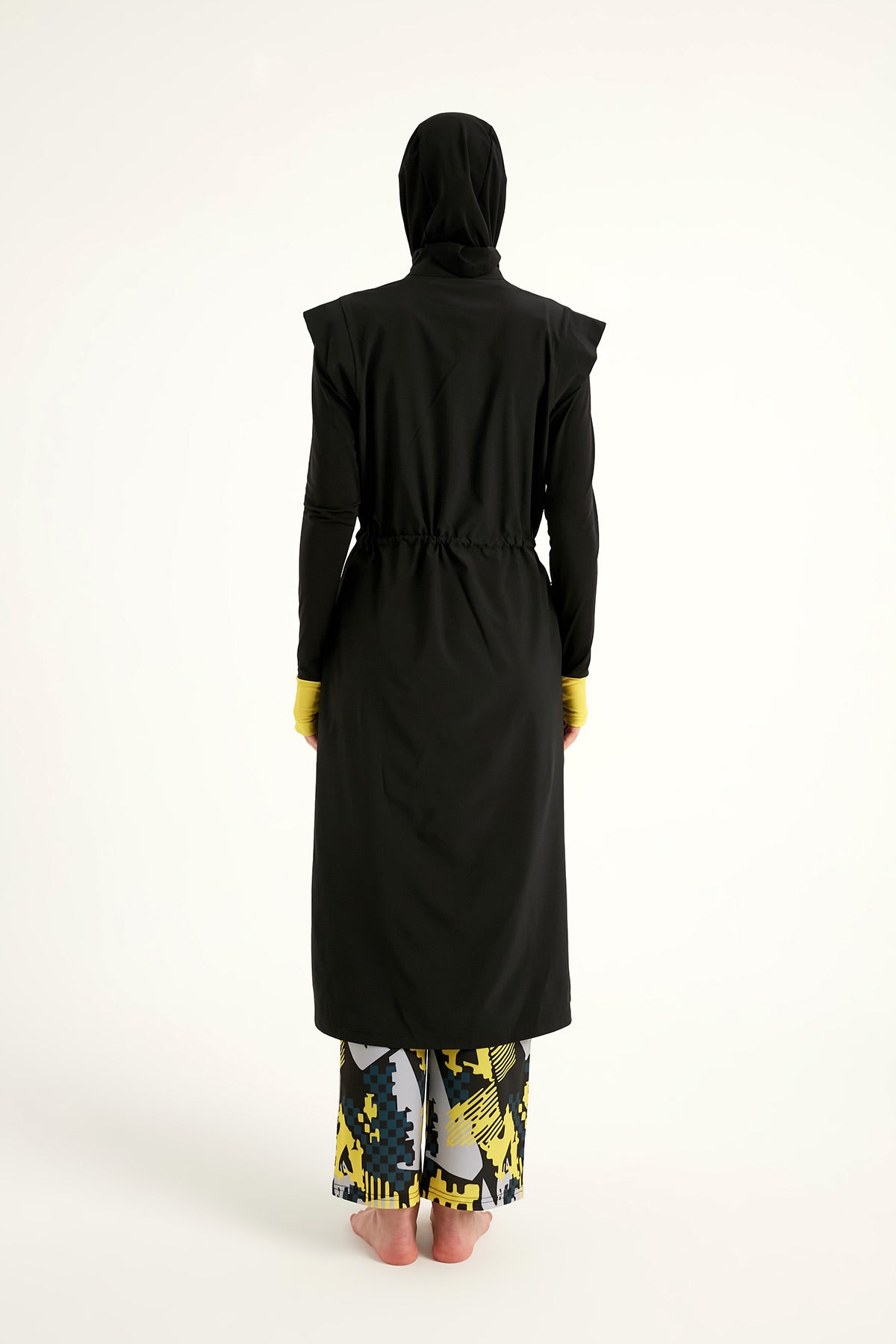 Marina Siyah Tam Kapalı Tesettür Mayo - M2501-1