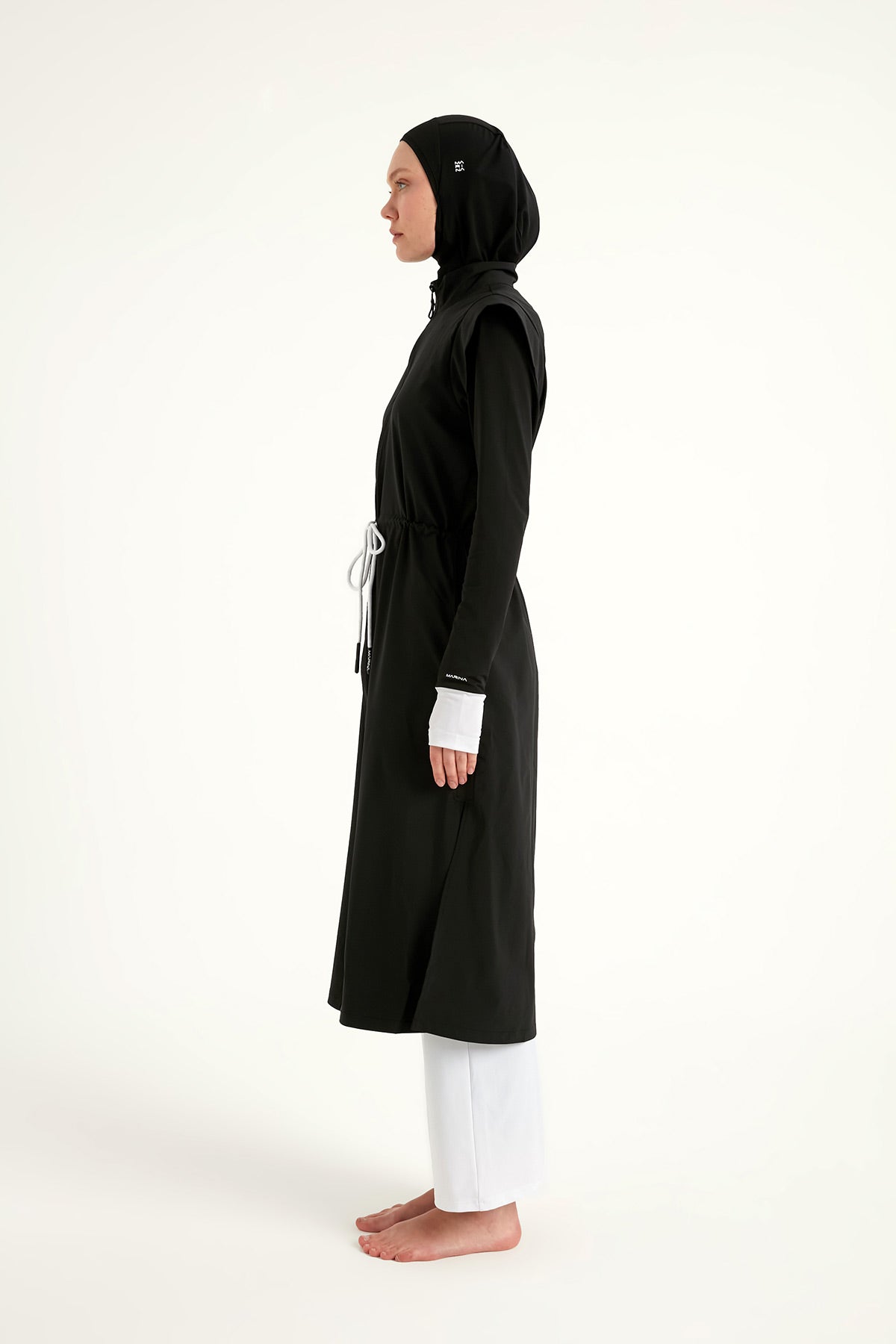 Marina Siyah Tam Kapalı Tesettür Mayo - M2501-2