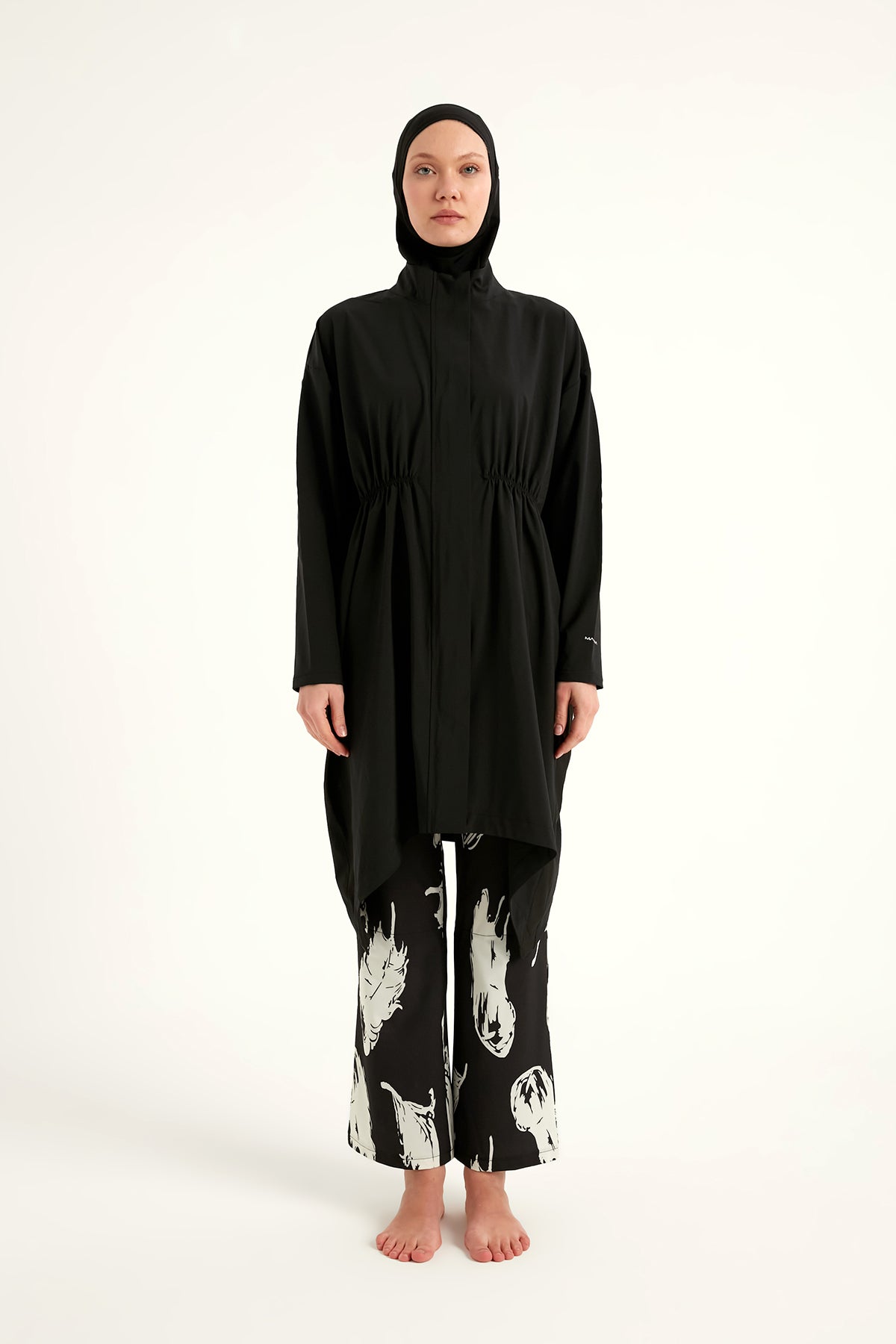Marina Siyah Tam Kapalı Tesettür Mayo – M2503-3