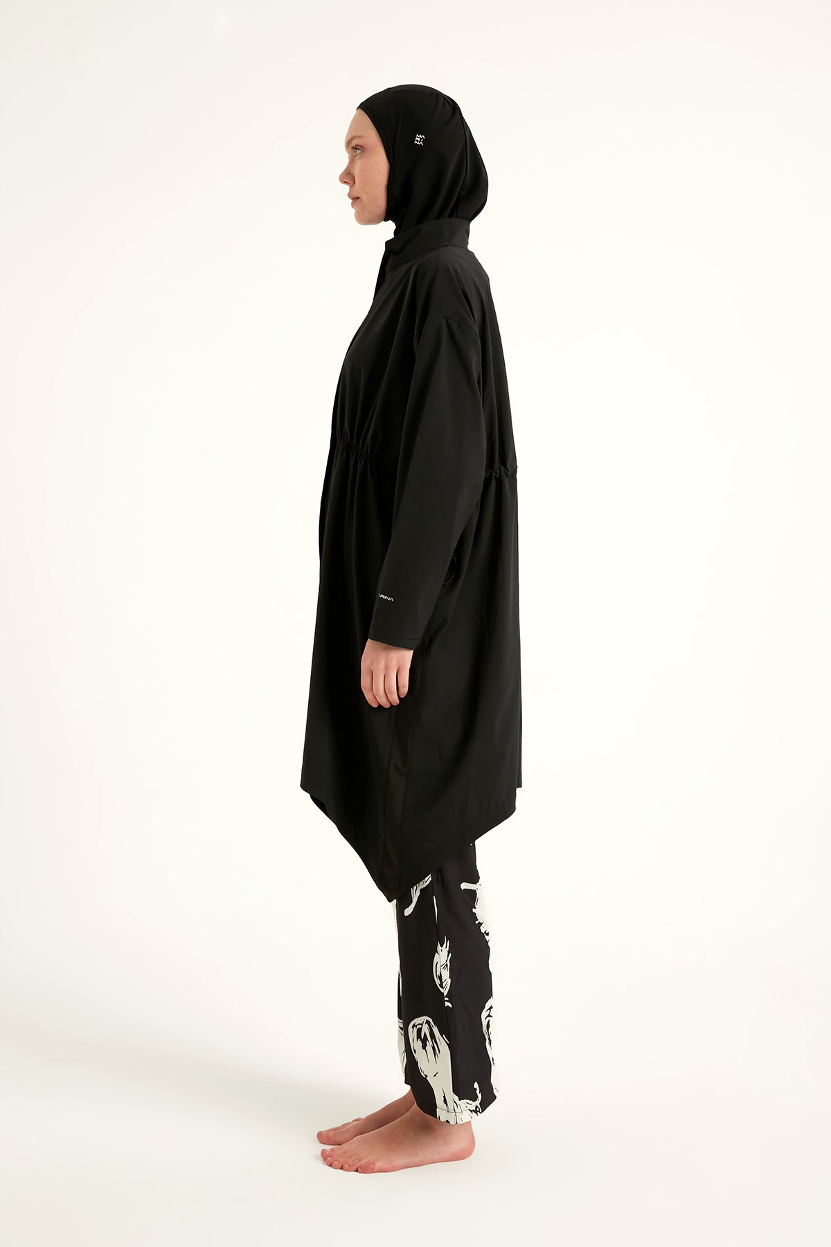 Marina Siyah Tam Kapalı Tesettür Mayo – M2503-3