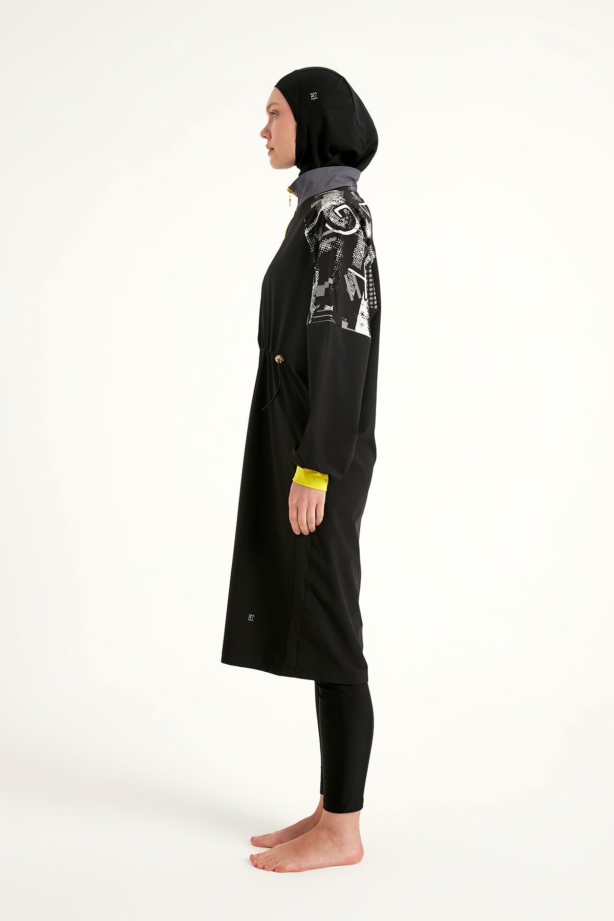 Marina Siyah Tam Kapalı Tesettür Mayo – M2512