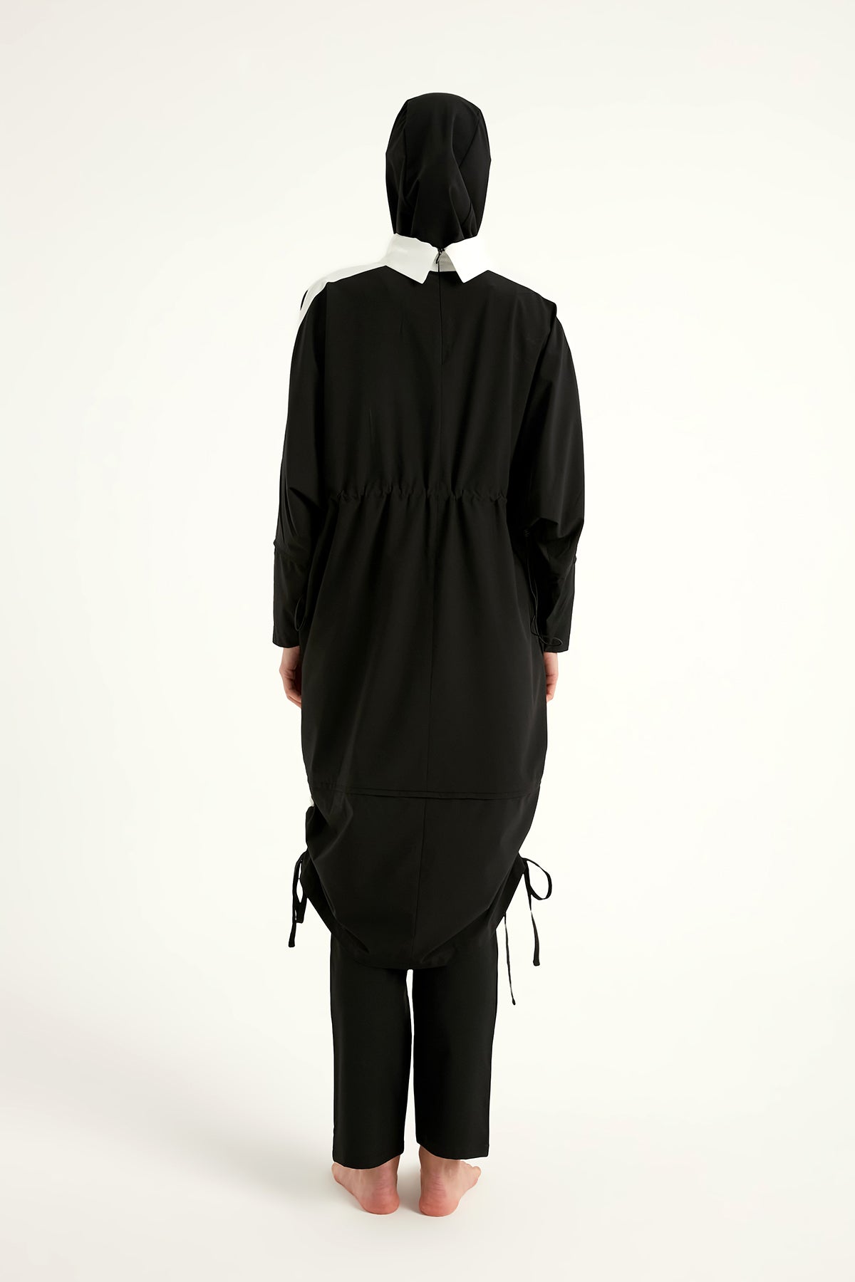 Marina Siyah Tam Kapalı Tesettür Mayo - M2521-3