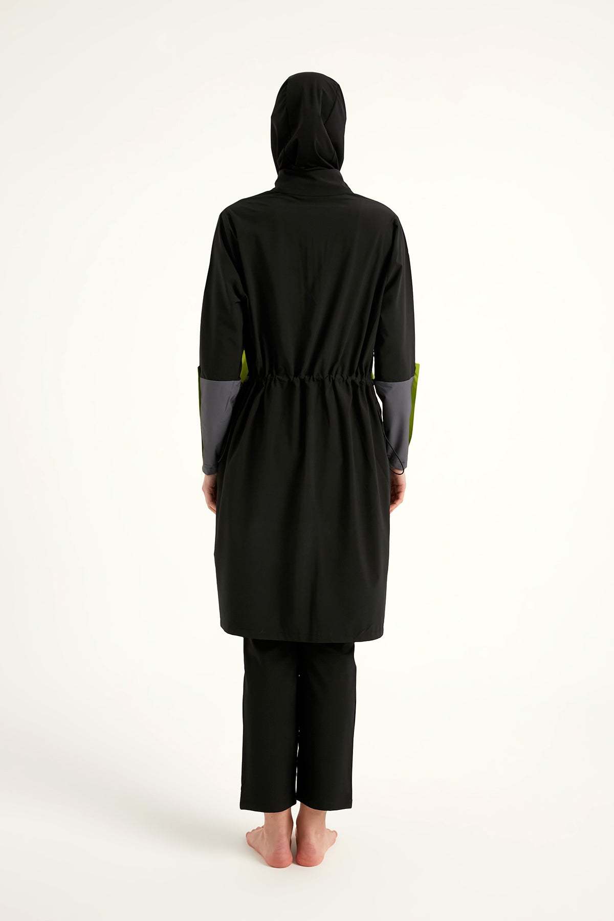 Marina Siyah Tam Kapalı Tesettür Mayo - M2522