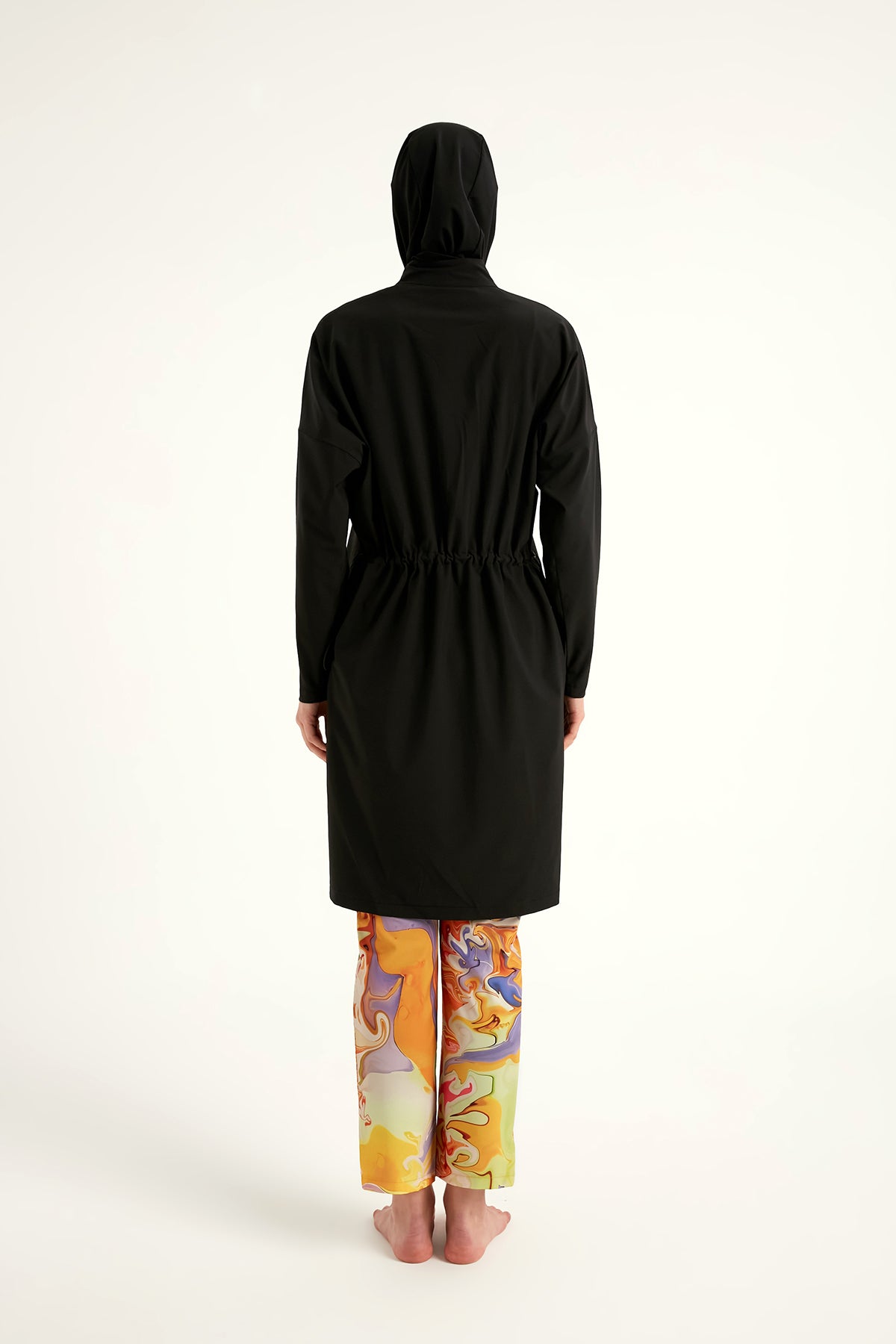 Marina Siyah Tam Kapalı Tesettür Mayo - M2525