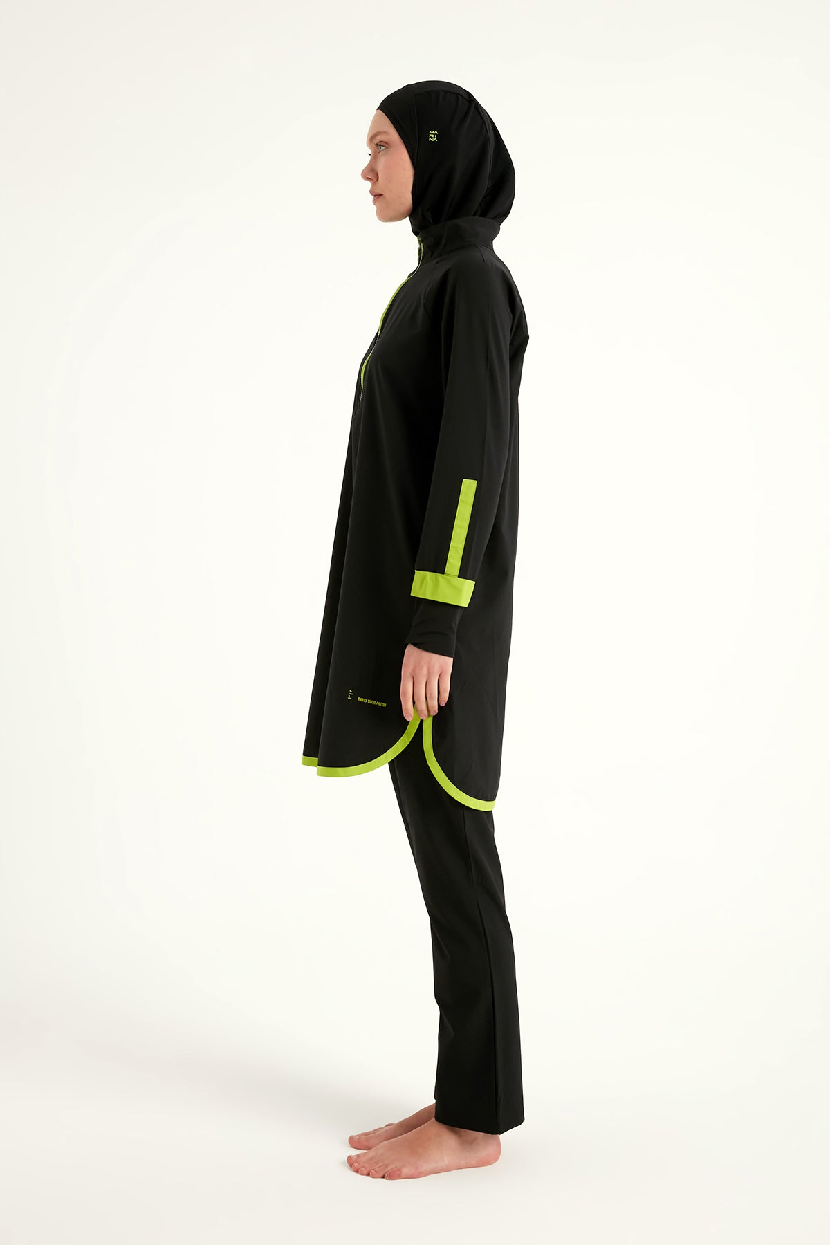 Marina Siyah Tam Kapalı Tesettür Mayo - M2531