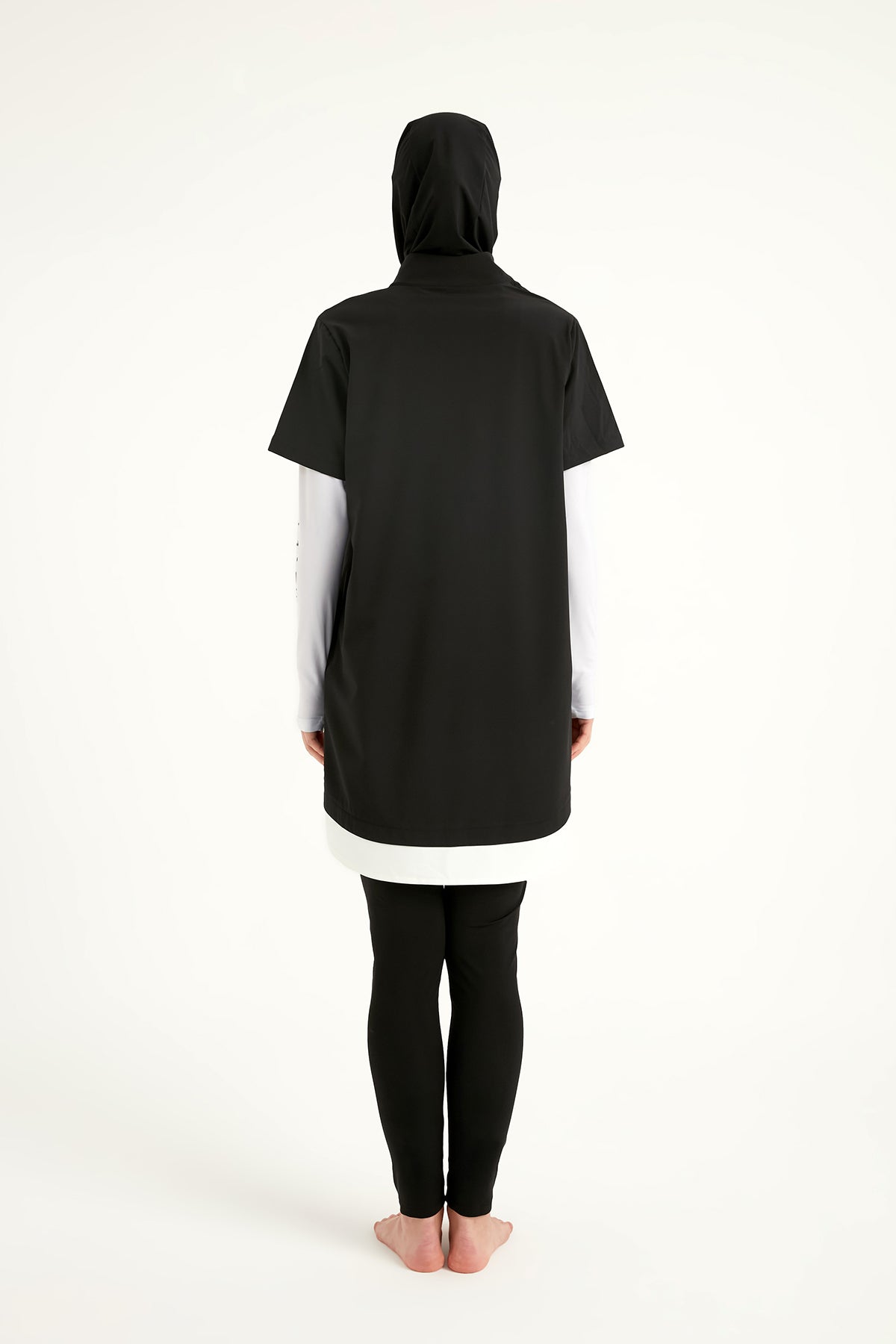 Marina Siyah Tam Kapalı Tesettür Mayo - M2532